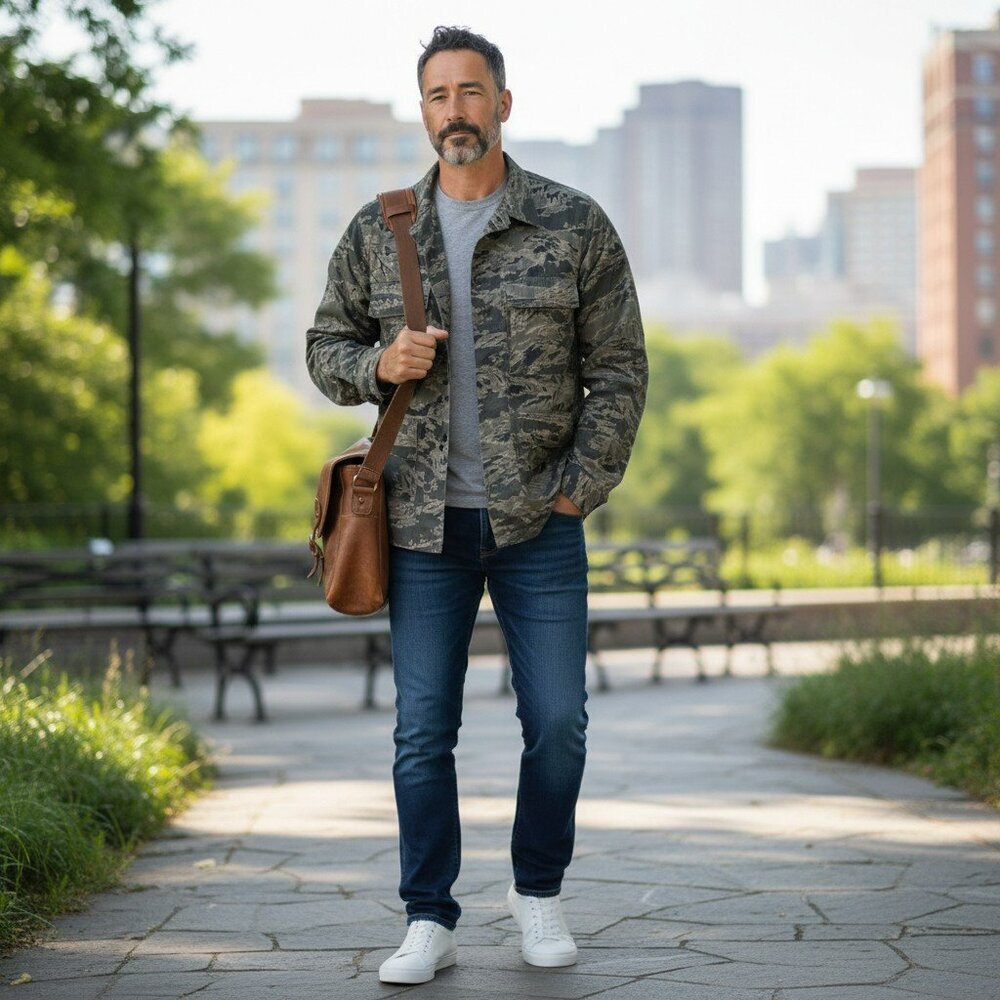 Propper Men Size 42 R Air Force Camouflage Jacket